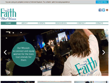 Tablet Screenshot of faithfilledwomen.com